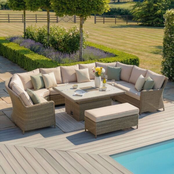 Winchester Royal U-Shaped Rattan Sofa Set