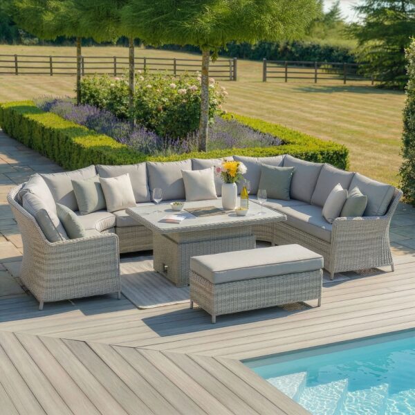 Oxford Royal U-Shaped Rattan Sofa Set