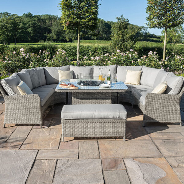 Oxford Royal U-Shape Rattan Garden Sofa Set